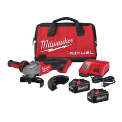 Milwaukee Tool - Cut-Off Tools & Cut-Off-Grinder Tools; Type of Power: Cordless ; Handle Type: Straight ; Speed (RPM): 8500.00 ; Wheel Diameter (Inch): 5 - Exact Tool & Supply