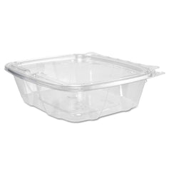 DART - Food Containers; Type: Container ; Shape: Square ; Volume Range: Smaller than 64 oz. ; Height (Decimal Inch): 2.000000 ; Diameter/Width (Decimal Inch): 6.4000 ; Length (Decimal Inch): 7.1000 - Exact Tool & Supply