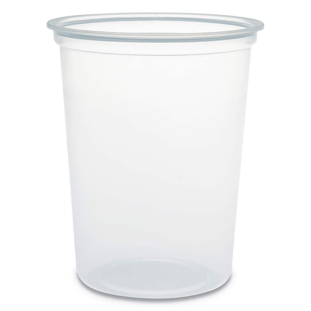 DART - Food Containers; Type: Deli Container & Lid ; Shape: Round ; Volume Range: Smaller than 64 oz. ; Height (Decimal Inch): 6.000000 ; Diameter/Width (Decimal Inch): 4.7000 ; Material Family: Plastic - Exact Tool & Supply