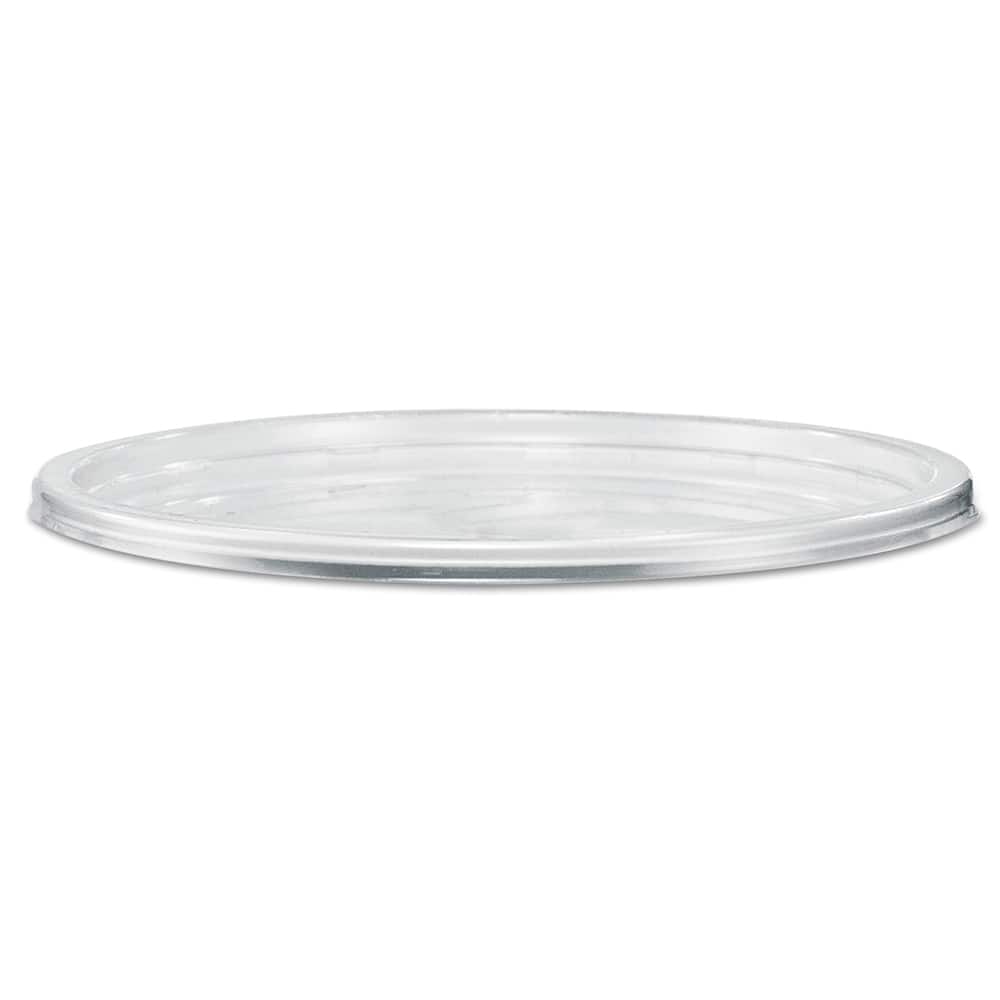 DART - Food Container Lids; For Use With: Conex? Deli Container ; Shape: Round ; Diameter/Width (Decimal Inch): 4.8000 ; Length (Decimal Inch): 24.8100 ; Material Family: Plastic ; Color: Clear - Exact Tool & Supply