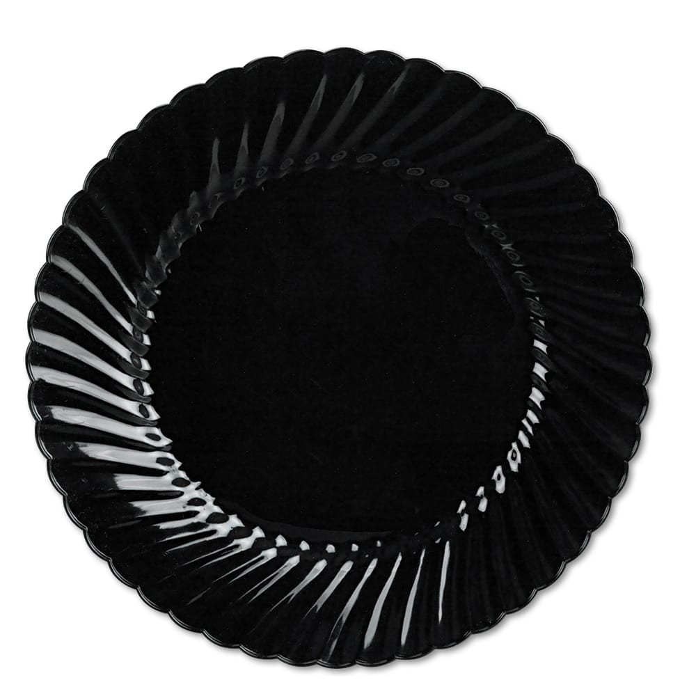 WNA - Paper & Plastic Cups, Plates, Bowls & Utensils; Breakroom Accessory Type: Plates ; Breakroom Accessory Description: Dinnerware-Plate; Plastic ; Color: Black - Exact Tool & Supply