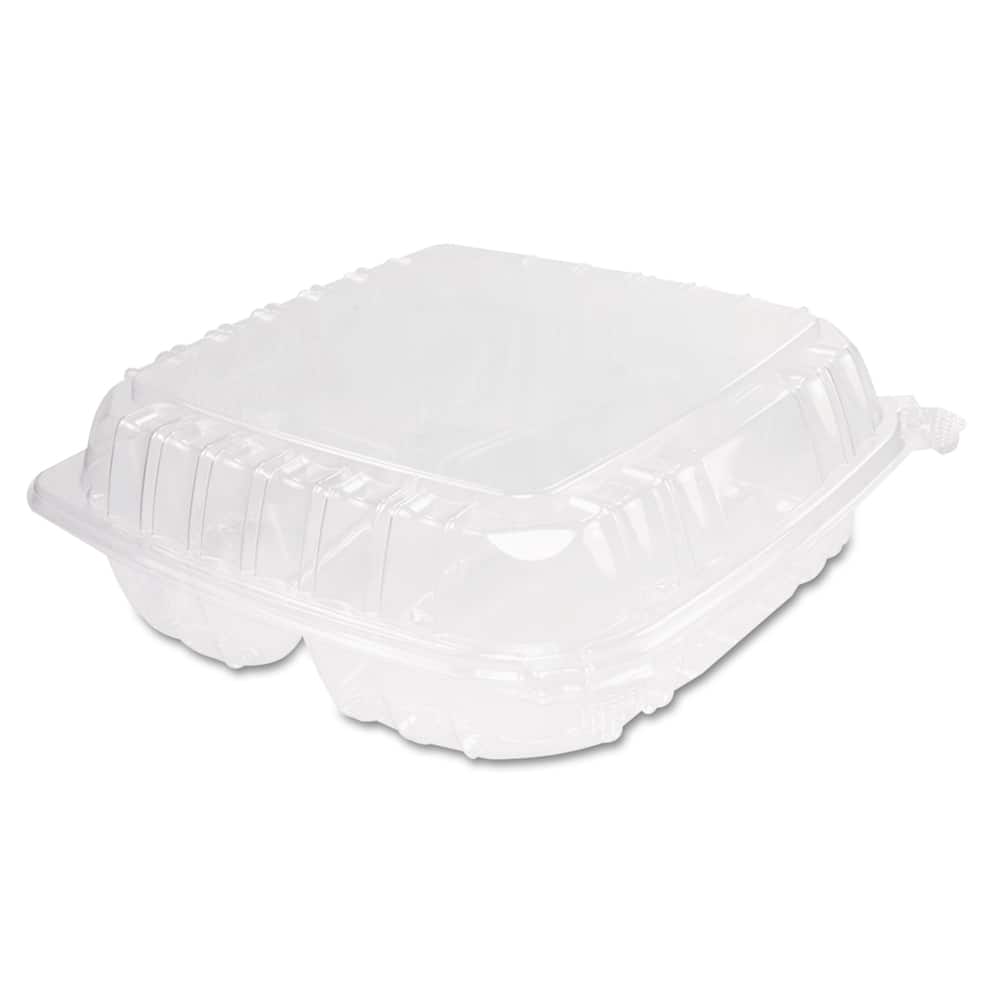 DART - Food Containers; Type: Hinged Container ; Shape: Square ; Volume Range: 1 Gal. - Exact Tool & Supply