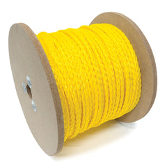 Mibro - Rope; Type: Barrier Rope ; Head/Holder Diameter (Inch): 5/16 ; Material: Polypropylene ; Load Capacity (Lb.): 135.000 ; Maximum Length: 600.00 ; Color: Yellow - Exact Tool & Supply