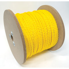 Mibro - Rope; Type: Barrier Rope ; Head/Holder Diameter (Inch): 3/8 ; Material: Polypropylene ; Load Capacity (Lb.): 185.000 ; Maximum Length: 400.00 ; Color: Yellow - Exact Tool & Supply
