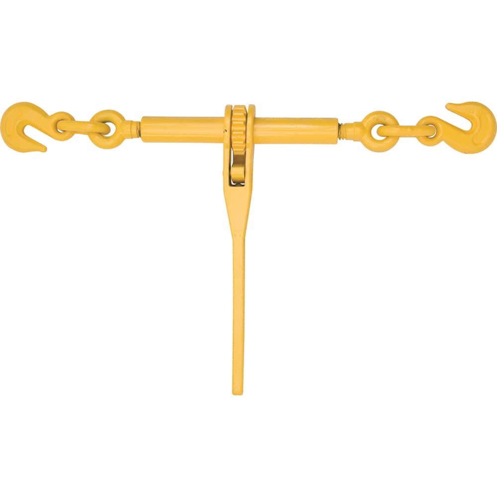 Mibro - Loadbinders; Type: Ratchet ; Maximum Chain Size (Inch): 5/16 ; Minimum Chain Size (Inch): 3/8 ; Load Capacity (Lb.): 5400.000 ; Take Up (Inch): 8 ; Material: Forged Steel - Exact Tool & Supply