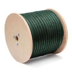 Mibro - Rope; Type: Solid Braid ; Head/Holder Diameter (Inch): 5/8 ; Material: Polypropylene ; Load Capacity (Lb.): 290.000 ; Maximum Length: 200.00 ; Color: Green - Exact Tool & Supply
