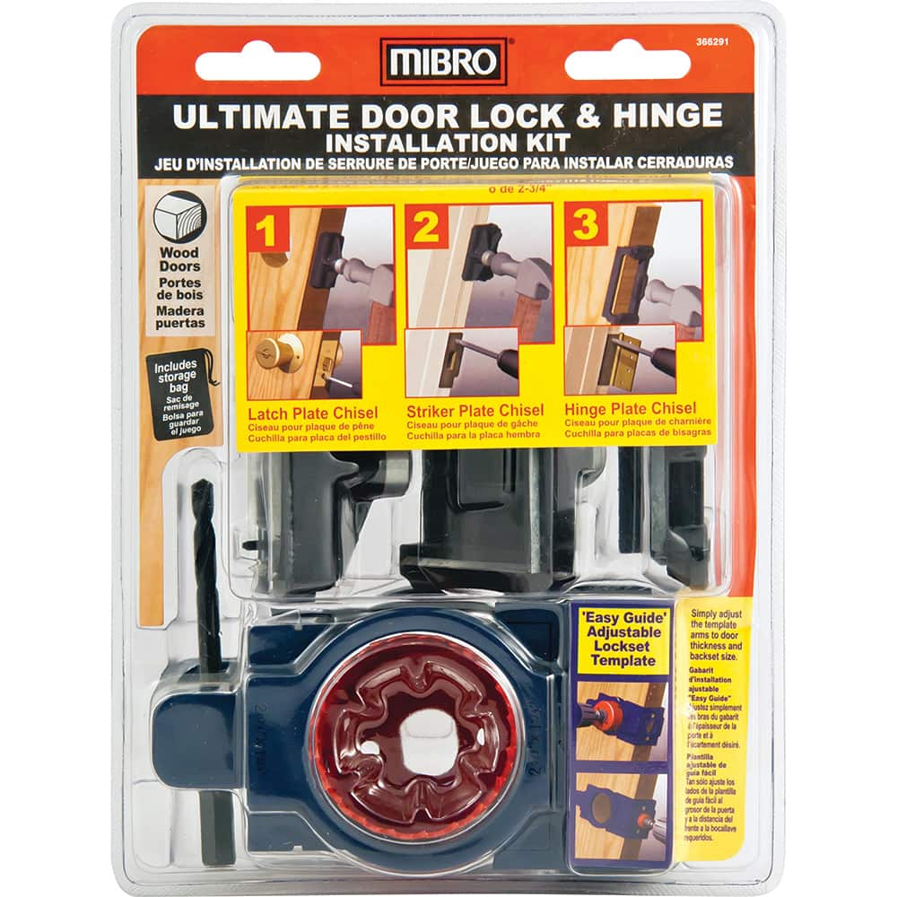 Mibro - Hole Saw Kits; Number of Hole Saws: 2 ; Saw Material: Carbon Steel ; Cutting Edge Style: Varied Toothing ; Kit Type: Door-Lock Installation ; Number of Pieces: 2.000 ; Material Application: Door-Lock Installation; Doors; Wood - Exact Tool & Supply