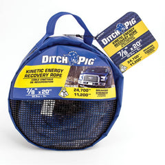 Mibro - Rope; Type: Truck Rope ; Head/Holder Diameter (Inch): 7/8 ; Material: Blue ; Load Capacity (Lb.): 24700.000 ; Maximum Length: 20.00 ; Color: Blue - Exact Tool & Supply