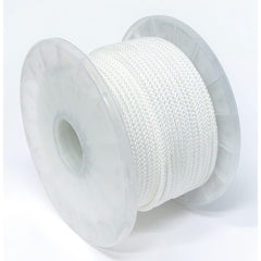 Mibro - Rope; Type: Starter Cord ; Head/Holder Diameter (Inch): 9/64 ; Material: Nylon ; Load Capacity (Lb.): 85.000 ; Maximum Length: 200.00 ; Color: White - Exact Tool & Supply