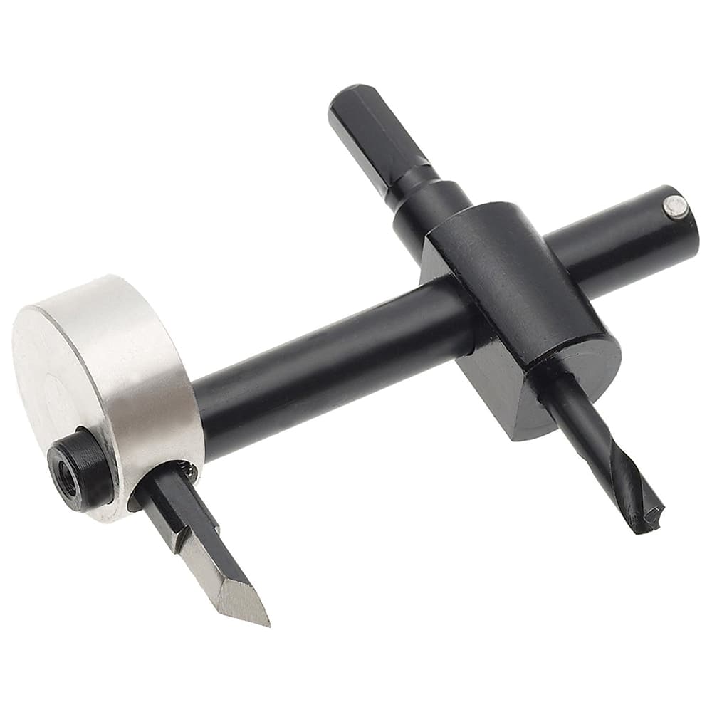 Mibro - Circle Cutter & Trepanning Tools; Tool Type: Hole Cutter ; Minimum Cutting Diameter (Inch): 1 ; Maximum Cutting Diameter (Inch): 6 ; Cutting Depth (Inch): 1 ; Shank Type: Hex ; Number of Pieces: 1.000 - Exact Tool & Supply
