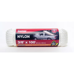Mibro - Rope; Type: Smooth Braid ; Head/Holder Diameter (Inch): 3/8 ; Material: Nylon ; Load Capacity (Lb.): 280.000 ; Maximum Length: 100.00 ; Color: White - Exact Tool & Supply