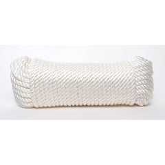 Mibro - Rope; Type: Twisted Rope ; Head/Holder Diameter (Inch): 3/8 ; Material: Nylon ; Load Capacity (Lb.): 278.000 ; Maximum Length: 200.00 ; Color: White - Exact Tool & Supply