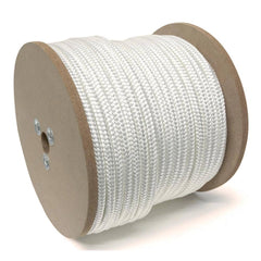 Mibro - Rope; Type: Marine ; Head/Holder Diameter (Inch): 1/2 ; Material: Nylon ; Load Capacity (Lb.): 620.000 ; Maximum Length: 300.00 ; Color: White - Exact Tool & Supply