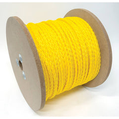 Mibro - Rope; Type: Barrier Rope ; Head/Holder Diameter (Inch): 1/2 ; Material: Polypropylene ; Load Capacity (Lb.): 430.000 ; Maximum Length: 2250.00 ; Color: Yellow - Exact Tool & Supply