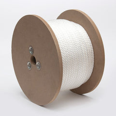 Mibro - Rope; Type: Smooth Braid ; Head/Holder Diameter (Inch): 3/8 ; Material: Nylon ; Load Capacity (Lb.): 280.000 ; Maximum Length: 400.00 ; Color: White - Exact Tool & Supply