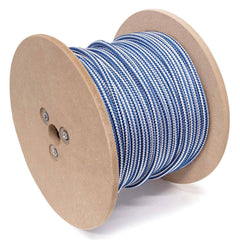 Mibro - Rope; Type: Marine ; Head/Holder Diameter (Inch): 3/8 ; Material: Nylon ; Load Capacity (Lb.): 570.000 ; Maximum Length: 300.00 ; Color: Blue/White - Exact Tool & Supply