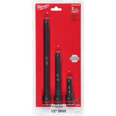 Milwaukee Tool - Socket Extension Sets; Tool Type: Extension Set ; Drive Size (Inch): 1/2 ; Number of Pieces: 4.000 - Exact Tool & Supply