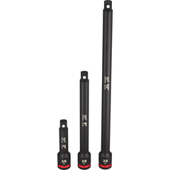Milwaukee Tool - Socket Extension Sets; Tool Type: Extension Set ; Drive Size (Inch): 3/8 ; Number of Pieces: 3.000 - Exact Tool & Supply