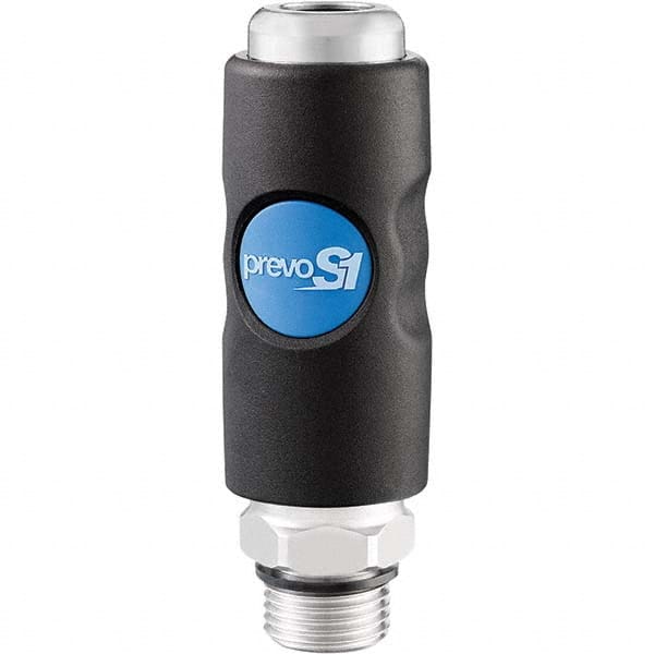Prevost - Pneumatic Hose Fittings & Couplings Type: Coupler Thread Size: 1/2 - Exact Tool & Supply