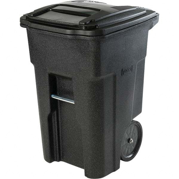 Toter - Trash Cans & Recycling Containers; Type: Trash Can ; Container Shape: Rectangle ; Container Size: 48 gal ; Container Graphics: None ; Color: Blackstone ; Finish: Textured - Exact Tool & Supply