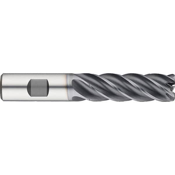 Guhring - 3/4" Diam 5 Flute Solid Carbide 0.12" Corner Radius End Mill - Exact Tool & Supply