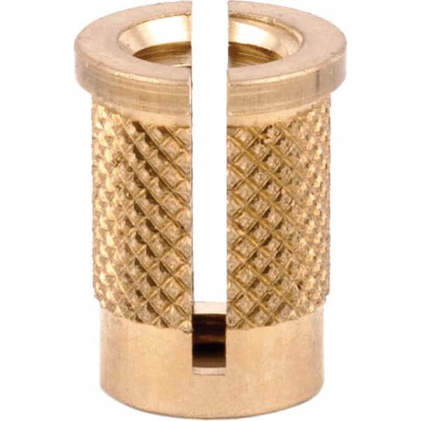 E-Z LOK - Press Fit Threaded Inserts Type: Flanged For Material Type: Plastic - Exact Tool & Supply