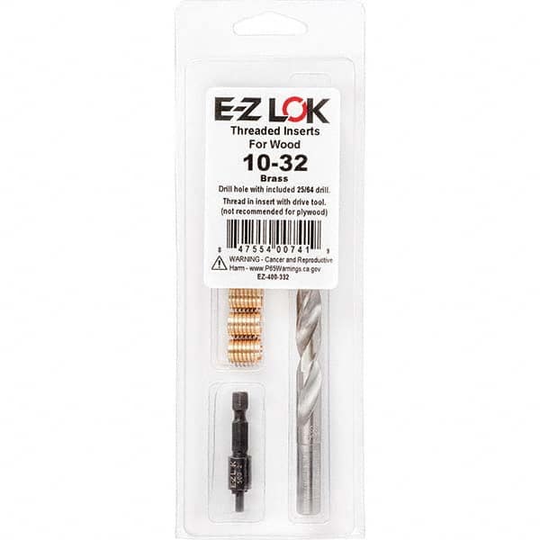 E-Z LOK - Thread Repair Kits Insert Thread Size (Inch): #10-32 Includes Drill: Yes - Exact Tool & Supply