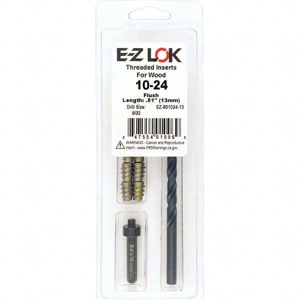 E-Z LOK - Thread Repair Kits Insert Thread Size (Inch): #10-24 Includes Drill: Yes - Exact Tool & Supply