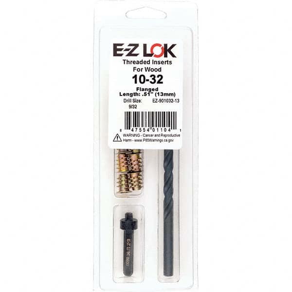 E-Z LOK - Thread Repair Kits Insert Thread Size (Inch): #10-32 Includes Drill: Yes - Exact Tool & Supply