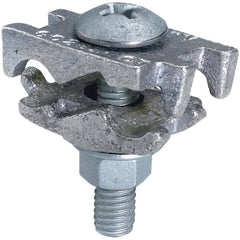 Burndy - Grounding Clamps; Clamp Type: Grounding Clamp ; Compatible Wire Size (AWG): 2-2/0 ; Overall Length (Inch): 1.95 ; Overall Length (Decimal Inch): 1.95 ; Material: Copper Alloy ; Standards Met: EU RoHS Indicator; RoHS EX Compliant; UL 467; UL List - Exact Tool & Supply