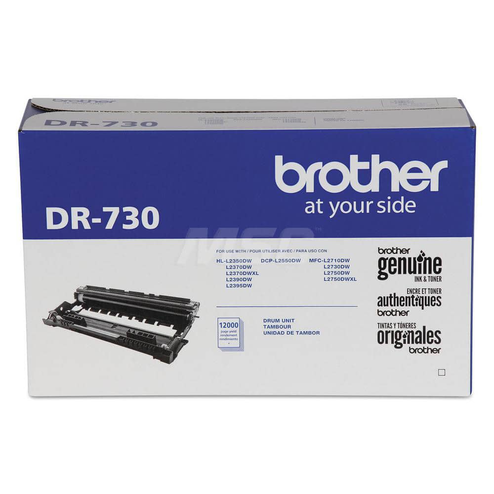 Brother - Office Machine Supplies & Accessories; Office Machine/Equipment Accessory Type: Drum Unit ; For Use With: DCP-L2550DW; HL-L2350DW; HL-L2370DW; HL-L2370DW XL; HL-L2390DW; HL-L2395DW; MFC-L2710DW; MFC-L2750DW; MFC-L2750DW XL Printer ; Color: Black - Exact Tool & Supply