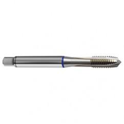M10x1.5 6H 3-Flute Cobalt Blue Ring Spiral Point Plug Tap-Bright - Exact Tool & Supply