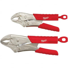Milwaukee Tool - Plier Sets Set Type: Locking Pliers Number of Pieces: 2 - Exact Tool & Supply