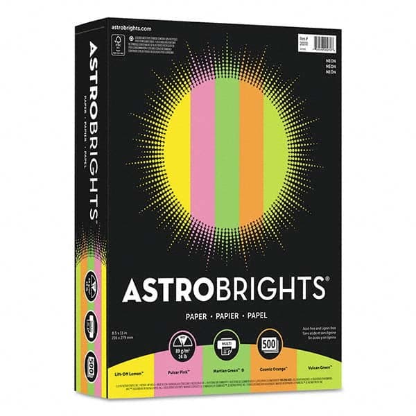Astrobrights - Office Machine Supplies & Accessories Office Machine/Equipment Accessory Type: Copy Paper For Use With: Copiers; Inkjet Printers; Laser Printers - Exact Tool & Supply