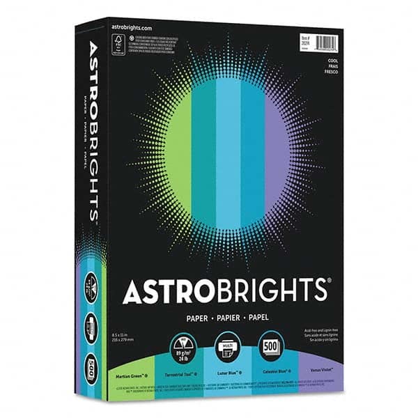 Astrobrights - Office Machine Supplies & Accessories Office Machine/Equipment Accessory Type: Copy Paper For Use With: Copiers; Inkjet Printers; Laser Printers - Exact Tool & Supply