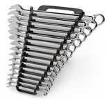 15 Piece - 12 Point - Polished Combination Wrench Set SAE - Exact Tool & Supply