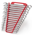 15 Piece - 12 Point - Polished Combination Wrench Set Metric - Exact Tool & Supply