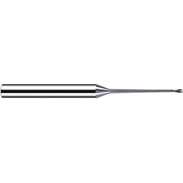 Fraisa - 0.8mm Diam 2 Flute Solid Carbide 0.1mm Corner Radius End Mill - Exact Tool & Supply