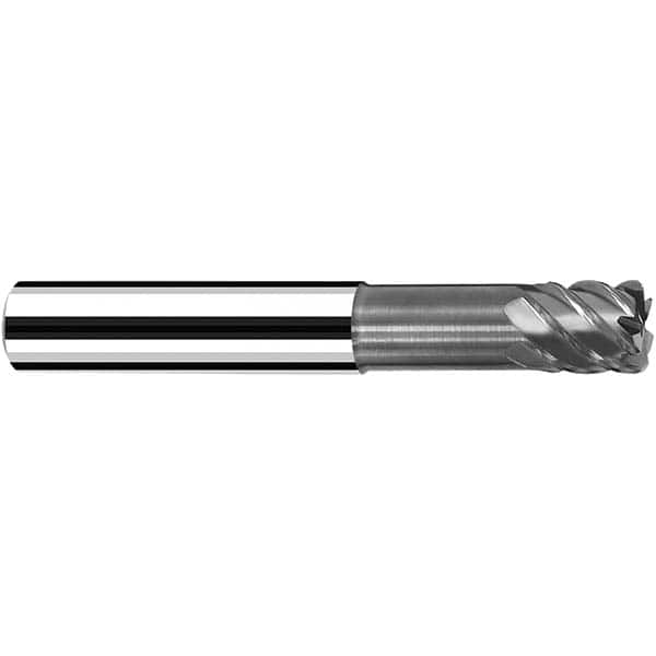 Fraisa - 8mm Diam 6 Flute Solid Carbide 0.5mm Corner Radius End Mill - Exact Tool & Supply