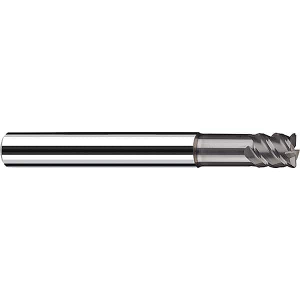 Fraisa - 1/4" Diam 4 Flute Solid Carbide 0.03" Corner Radius End Mill - Exact Tool & Supply