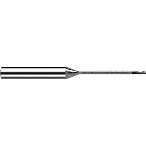 Fraisa - 2mm Diam 2 Flute Solid Carbide 0.2mm Corner Radius End Mill - Exact Tool & Supply