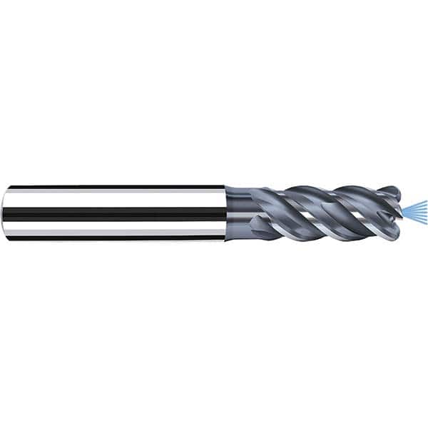Fraisa - 8mm Diam 4 Flute Solid Carbide 0.5mm Corner Radius End Mill - Exact Tool & Supply