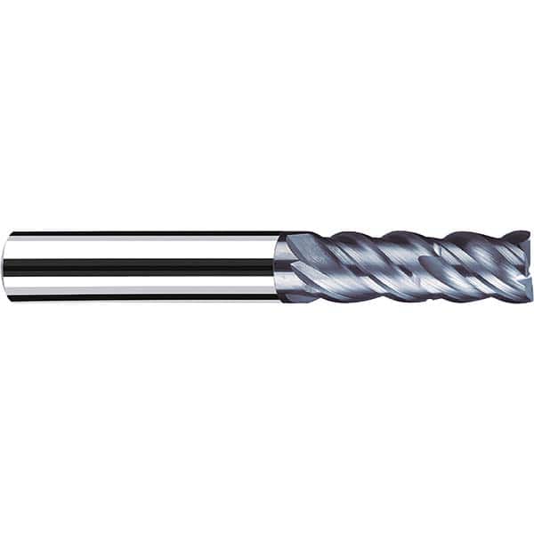 Fraisa - 1/8, 5/16" LOC, 1/4" Shank Diam, 2-1/4" OAL, 4 Flute Solid Carbide Square End Mill - Exact Tool & Supply