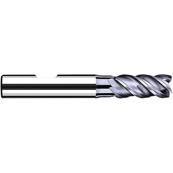 Fraisa - 4mm Diam 4 Flute Solid Carbide 0.1mm Corner Radius End Mill - Exact Tool & Supply