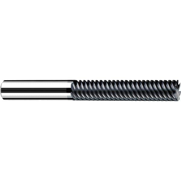 Fraisa - 1/4, 1-1/4" LOC, 1/4" Shank Diam, 3-1/2" OAL, 5 Flute Solid Carbide Square End Mill - Exact Tool & Supply