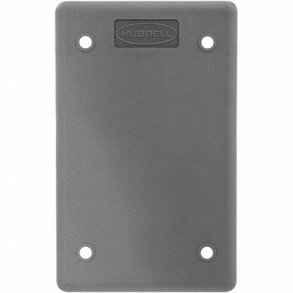 Hubbell Wiring Device-Kellems - Electrical Outlet Box & Switch Box Accessories Accessory Type: Box Cover Material: Thermoplastic - Exact Tool & Supply