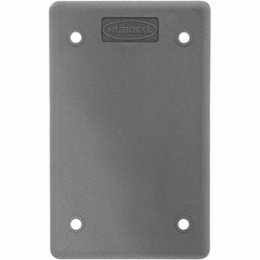 Hubbell Wiring Device-Kellems - Electrical Outlet Box & Switch Box Accessories Accessory Type: Box Cover Material: Thermoplastic - Exact Tool & Supply
