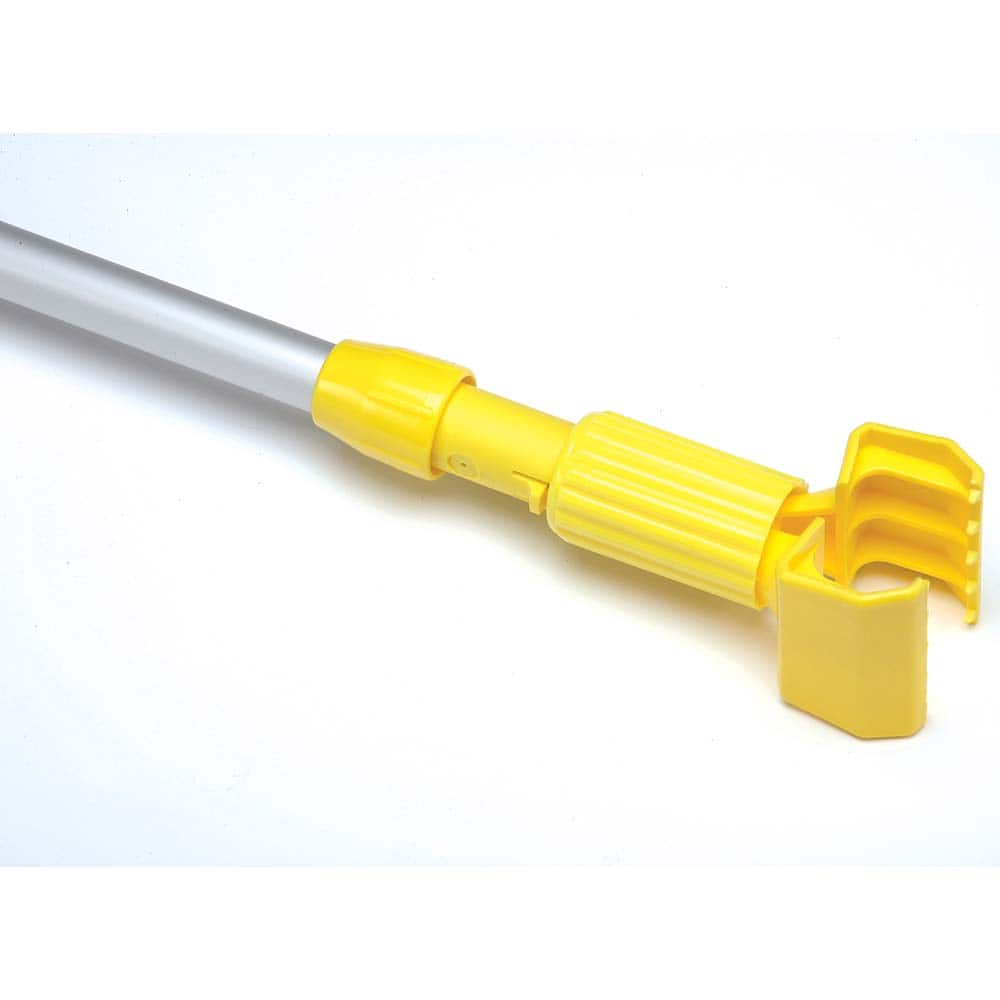 Ability One - Mop Handles; For Use With: Wet mop ; Connection Type: Snap-On ; Handle Length (Inch): 60 ; Handle Material: Aluminum ; Handle Style: Straight - Exact Tool & Supply