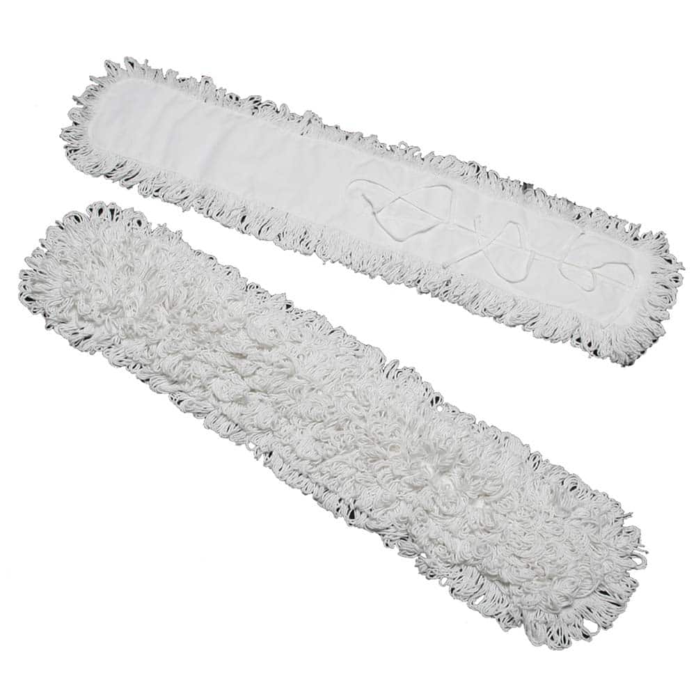 Ability One - Wet Mop Heads & Pads; Style: Loop End ; Material: Yarn ; Approximate Weight (oz.): 32 ; Mop Color: White ; Connection Type: Slip-on ; Mop Head Size: Medium - Exact Tool & Supply