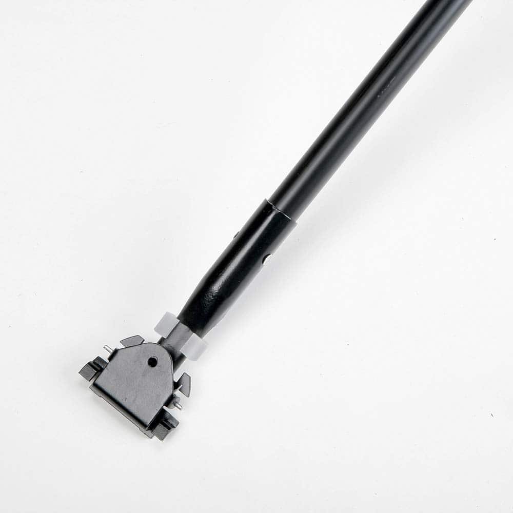 Ability One - Mop Handles; For Use With: Dust Mop ; Connection Type: Snap-On ; Handle Length (Inch): 60 ; Handle Material: Metal ; Handle Style: Straight - Exact Tool & Supply